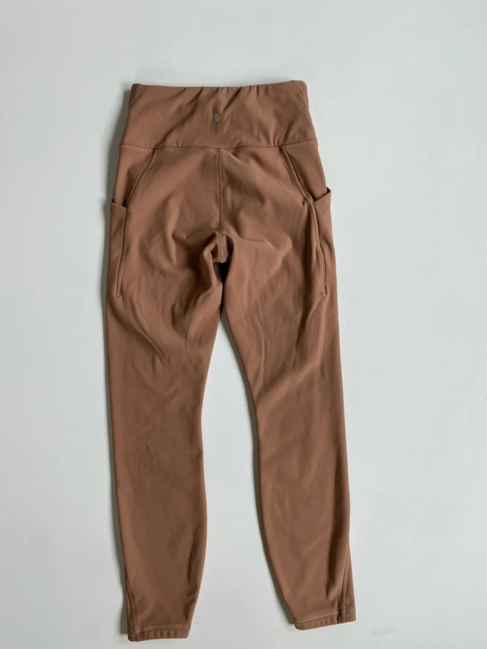 CRZ YOGA High-Waist Fleece Lined Leggings - Warm Camel Mocha Mousse S
